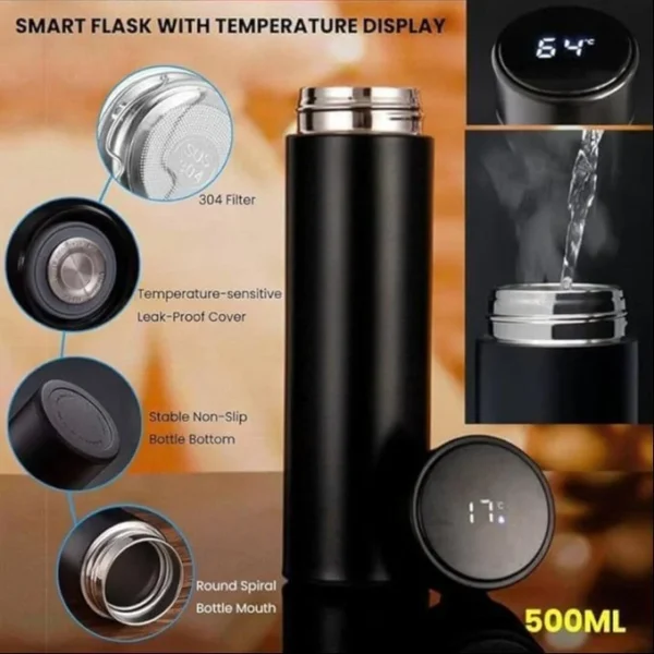 Temperature Bottle Vacuum Flask - Leakproof & Stainless Steel - Image 4